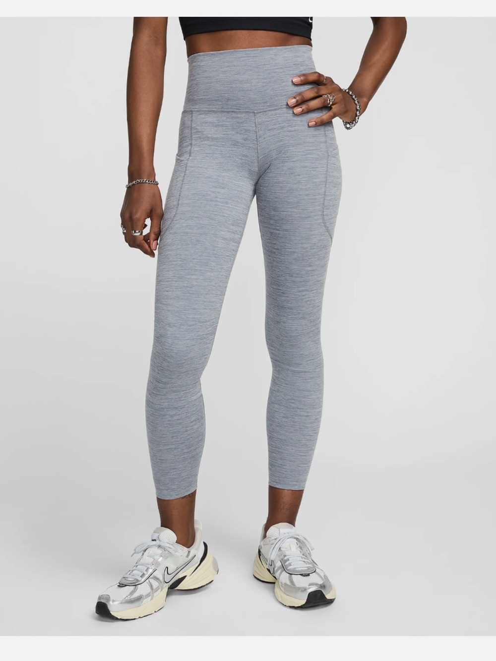 Nike One Size 2X Dri Fit High Rise 7/8 Leggings